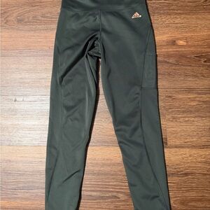 adidas Black Girls' Performance Leggings with Side Pocket
